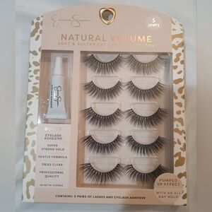 New Jessica Simpson 5 Pairs Soft And Sultry Cat Eye Lashes All Day Hold